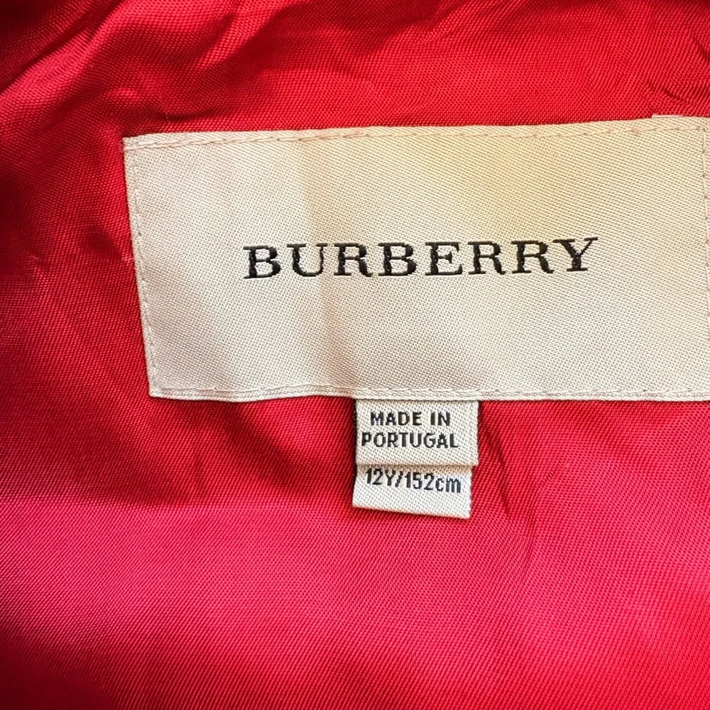 Burberry wool blend girls coat 12
